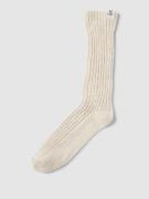 MARC O POLO Socken mit Label-Detail Modell 'Henriette' in Offwhite, Gr...