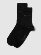 MARC O POLO Socken mit Label-Detail im 2er-Pack Modell 'MARTHA' in Bla...