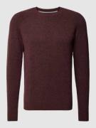 s.Oliver RED LABEL Strickpullover mit Rundhalsausschnitt in Bordeaux, ...