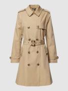 Lauren Ralph Lauren Trenchcoat mit Bindegürtel in Beige, Größe XL