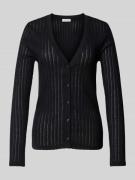 MARC O POLO Cardigan mit Strukturmuster in Black, Größe L