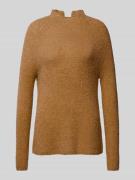 Brax Strickpullover mit Stehkragen Modell 'Lea' in Beige, Größe 38