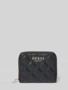 Guess Portemonnaie mit Steppnähten Modell 'GIULLY' in Black, Größe 1