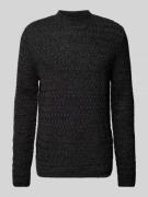 Jack & Jones Premium Strickpullover mit Strukturmuster in Black, Größe...