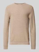 SELECTED HOMME Strickpullover mit Strukturmuster Modell 'ROSS' in Ecru...