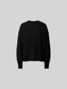 Closed Oversized Wollpullover aus reiner Wolle in BLACK, Größe L