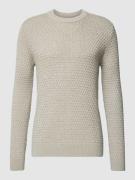 SELECTED HOMME Strickpullover mit Strukturmuster Modell 'REMYS' in Hel...