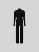 Norma Kamali Jumpsuit mit verdeckter Knopfleiste in Black, Größe L