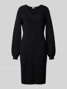 s.Oliver BLACK LABEL Leicht tailliertes Feinstrick-Kleid mit semitrans...