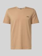 BOSS T-Shirt mit Logo-Detail Modell 'MIX&MATCH' in Camel, Größe L