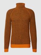 BOSS Orange Strickpullover in Two-Tone-Optik Modell 'Kurtle' in Orange...