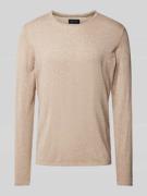 Christian Berg Men Longsleeve mit Rundhalsausschnitt in Sand Melange, ...