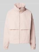 Tommy Hilfiger Windbreaker mit Stehkragen in Rosa, Größe L