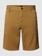 BOSS Orange Slim Fit Chino-Shorts mit Eingrifftaschen in Sand, Größe 3...