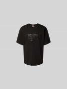 Kenzo T-Shirt mit Label-Print in Black, Größe L