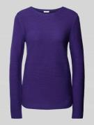 Tom Tailor Regular Fit Strickpullover aus reiner Baumwolle mit gerollt...