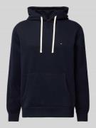 Tommy Hilfiger Hoodie mit Logo-Stitching in Marine, Größe L