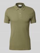 Lacoste Slim Fit Poloshirt mit Label-Patch Modell 'PIQUE' in Oliv, Grö...