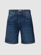 Marc O'Polo Denim Jeansshorts mit Label-Patch in Dunkelblau, Größe 32