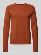 Jack & Jones Strickpullover mit Rundhalsausschnitt Modell 'HILL' in Ro...