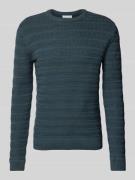 Tom Tailor Regular Fit Strickpullover aus reiner Baumwolle mit Strickm...