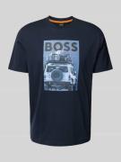 BOSS Orange T-Shirt mit Label- und Motiv-Print Modell 'mextour' in Dun...