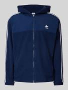 adidas Originals Fleecejacke mit Reißverschluss in Marine, Größe L