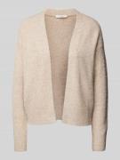 OPUS Cardigan aus reinem Hirschnubuk  Modell 'Dametta' in Offwhite, Gr...