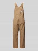 Carhartt Work In Progress Straight Leg Latzhose mit Label-Patch Modell...