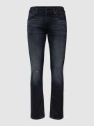 BOSS Orange Slim Fit Jeans im Used-Look Modell 'Delaware' in Dunkelgra...