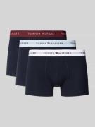 Tommy Hilfiger Trunks mit elastischem Logo-Bund im 3er-Pack in Marine,...