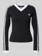 adidas Originals Longsleeve mit Label-Stitching in Black, Größe L