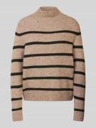 Christian Berg Woman Strickpullover mit Turtleneck in Taupe Melange, G...