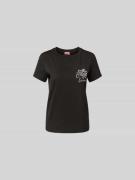 Kenzo T-Shirt mit Label-Print in Black, Größe M