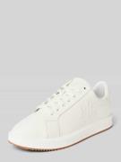 Lauren Ralph Lauren Ledersneaker mit Label-Stitching Modell 'AINSLEY' ...