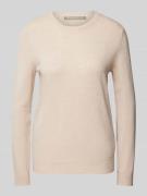 (The Mercer) N.Y. Strickpullover mit gerippten Abschlüssen in Sand Mel...