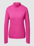 Fynch-Hatton Strickpullover mit Stehkragen Modell 'Basic' in Rosa, Grö...