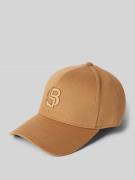 BOSS Basecap mit Label-Stitching Modell 'Zed' in Beige, Größe 1