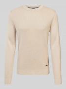 JOOP! Collection Strickpullover mit Label-Detail Modell 'Wikko' in Bei...