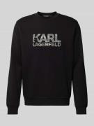 Karl Lagerfeld Sweatshirt mit Label-Print in Black, Größe L