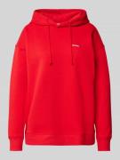 Jake*s Casual Comfort Fit Hoodie mit Statement-Print in Rot, Größe L