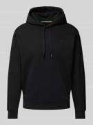 Replay Hoodie mit gerippten Abschlüssen in Black, Größe L