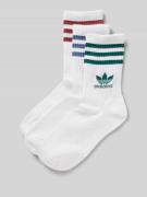 adidas Originals Socken mit Label-Detail im 3er-Pack in Weiss, Größe L