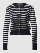 Tommy Hilfiger Strickjacke mit gerippten Abschlüssen in Dunkelblau, Gr...