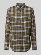 MAERZ Muenchen Regular Fit Freizeithemd mit Button-Down-Kragen in Oliv...