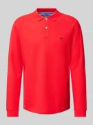 Fynch-Hatton Regular Fit Poloshirt mit Logo-Stitching in Rot, Größe 3X...