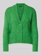 More & More Strickjacke mit V-Ausschnitt und Mohair-Anteil in Gruen, G...