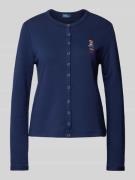 POLO RALPH LAUREN Strickjacken mit Logo-Stitching Modell 'TRY' in Mari...