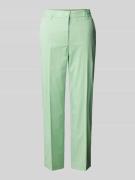 Marc Cain Regular Fit Stoffhose mit Bügelfalten in Mint, Größe 38