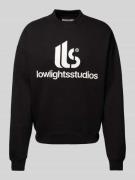 Low Lights Studios Sweatshirt mit Label-Print in Black, Größe L